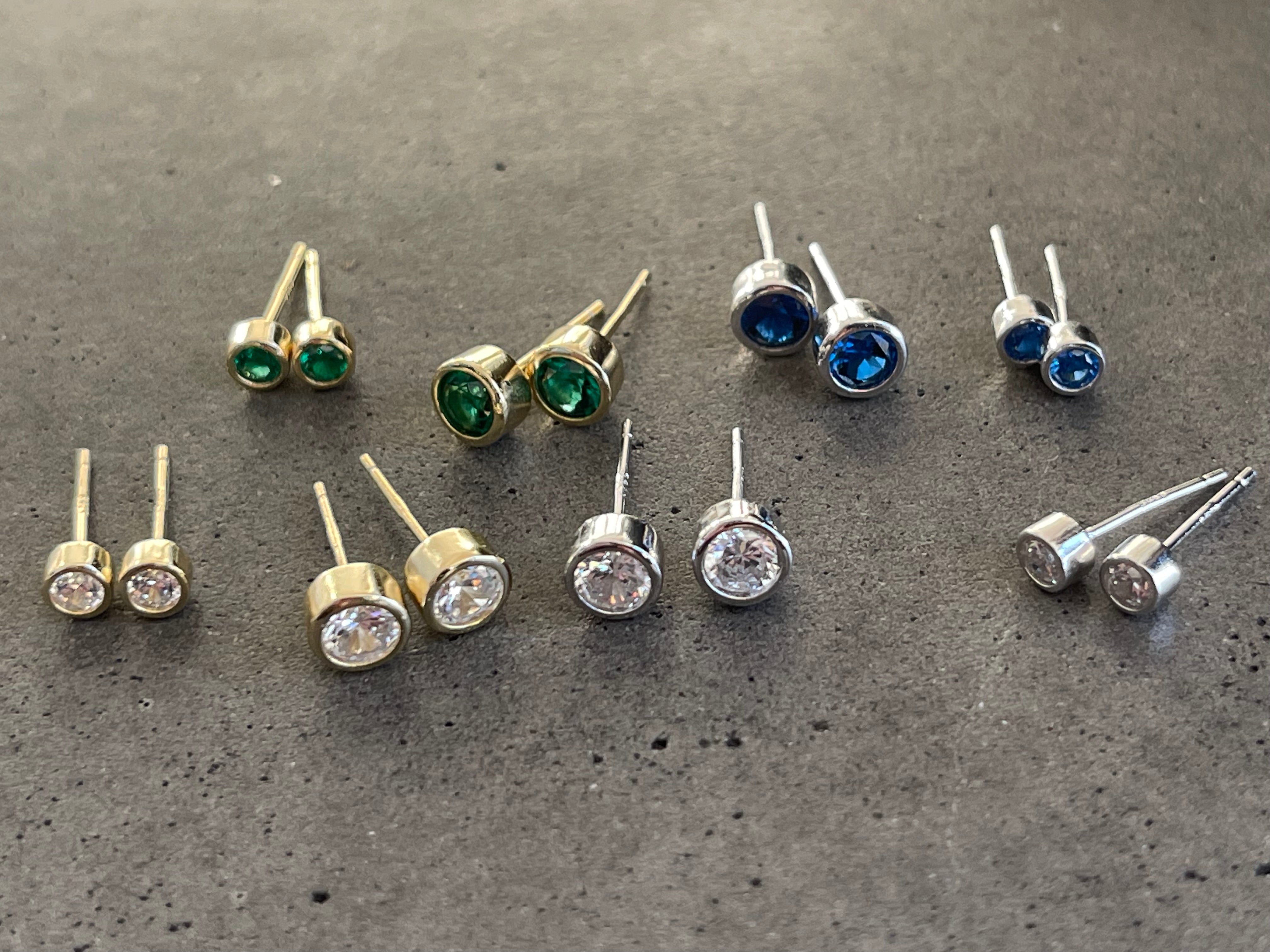 Boucles D'Oreilles Sweet Love Moissanite Doré - Grandes - Bijoux Caroline Neron