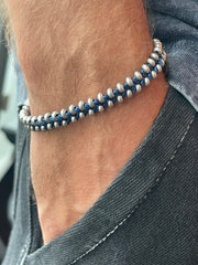 Bracelet Anchor Bleu - Bijoux Caroline Neron